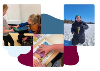 Students focus on accessible schoolwork.