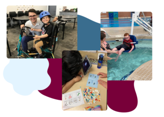 Students focus on accessible schoolwork, including new bikes and the swim program.