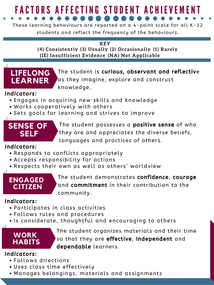 Factors affecting student achievement infographic