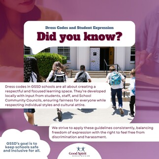 GSSD's dress code is created with input from students, staff, and School Community Councils, our guidelines support individuality and help create safe, focused learning spaces for everyone.