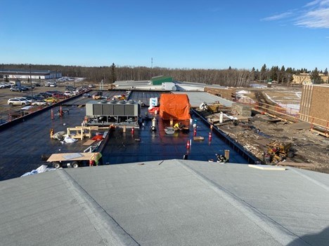 Photo above: Roof Sections 15 + 16 Facing North