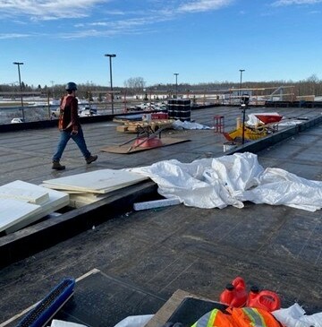 Photo above: Roof Section 16 Facing North West