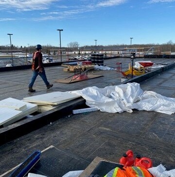 Photo above: Roof Section 16 Facing North West